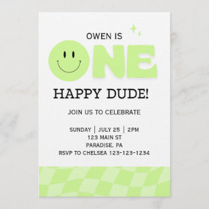 INVITATION POUR LE PREMIER ANNIVERSAIRE DE GARÇON