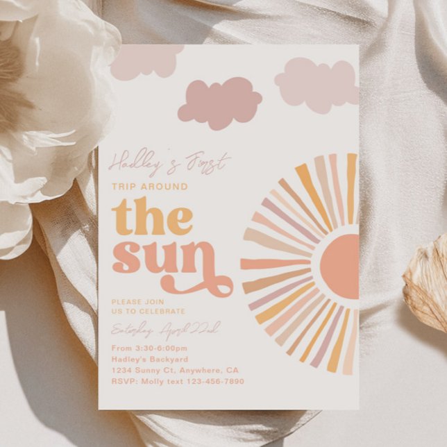 Invitation pour le premier anniversaire de Girly S (Créateur téléchargé)