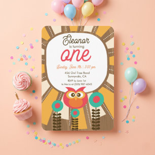 Invitation pour le premier anniversaire de la chou