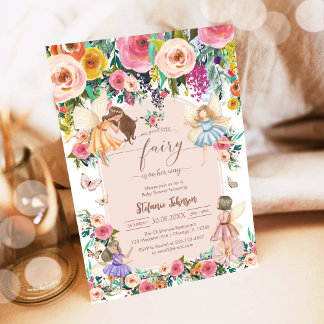 Invitation pour le premier anniversaire de la fée 