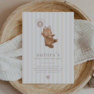 Invitation pour le premier anniversaire de la fill