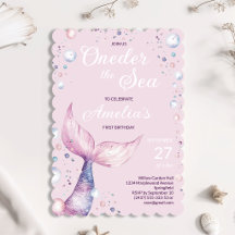 Invitation pour le premier anniversaire de la sirè