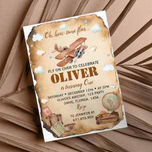 Invitation pour le premier anniversaire de l'avion