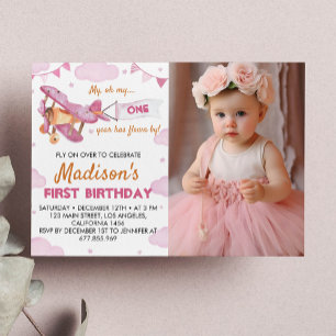 Invitation pour le premier anniversaire de l'avion