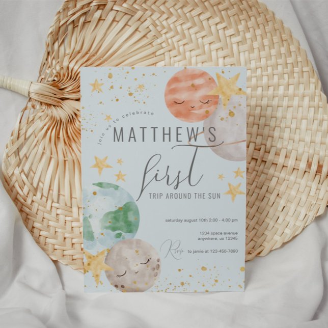 Invitation pour le premier anniversaire de l'espac (Créateur téléchargé)