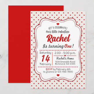 Invitation pour le premier anniversaire de Little