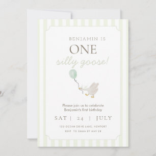 Invitation pour le premier anniversaire de l'oie b