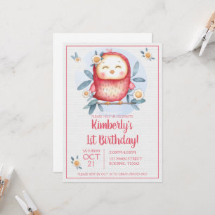 Invitation pour le premier anniversaire de l'oisea