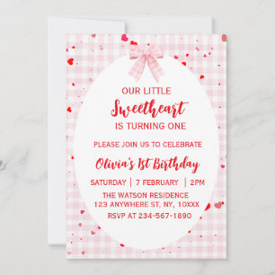 Invitation pour le premier anniversaire de Petit C