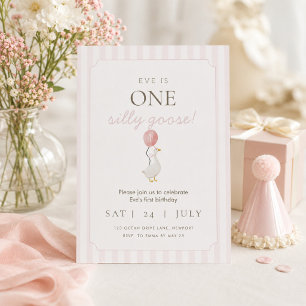 Invitation pour le premier anniversaire de Pink Si