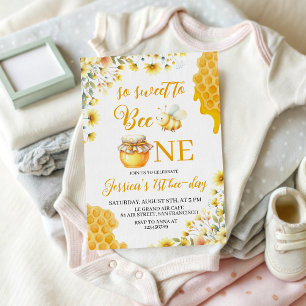 Invitation pour le premier anniversaire de Sweet t