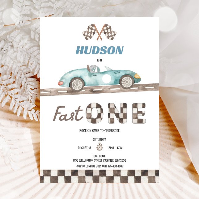 Invitation pour le premier anniversaire de voiture (Créateur téléchargé)