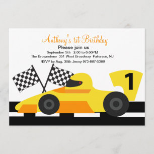 Invitation pour le premier anniversaire des Garçon