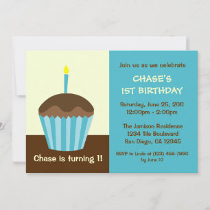 Invitation pour le premier anniversaire du bébé