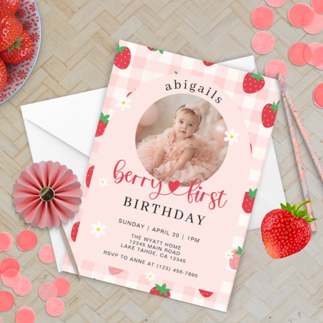 Invitation pour le premier anniversaire du Berry r (Créateur téléchargé)