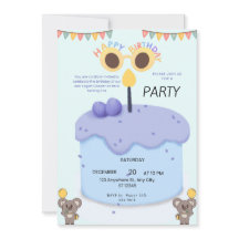 Invitation pour le premier anniversaire d'un adora