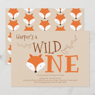 Invitation pour le premier anniversaire d'un anima