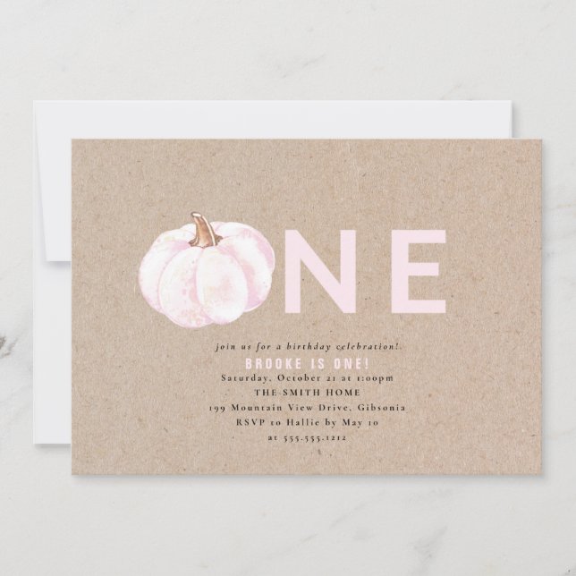 Invitation pour le premier anniversaire d'un Citro (Devant)