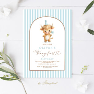 Invitation pour le premier anniversaire d'un garço