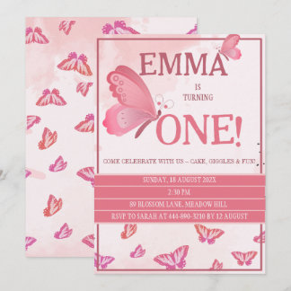 Invitation pour le premier anniversaire d'une peti