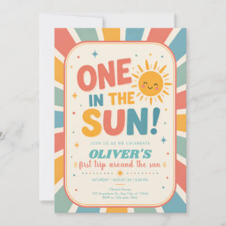 Invitation pour le premier anniversaire sous le so