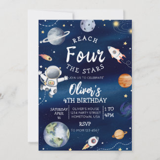 Invitation pour le quatrième anniversaire de l'esp