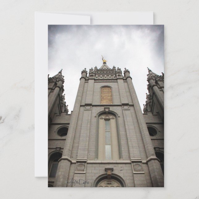invitation pour le temple mormon LDS de Salt Lake  (Devant)