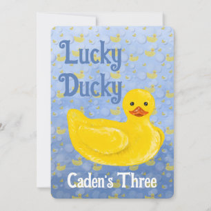 Invitation pour le troisième anniversaire de Lucky
