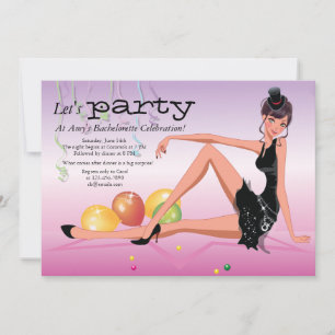 Invitation pour l'enterrement de vie de jeune fill