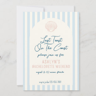 Invitation pour l'enterrement de vie de jeune fill