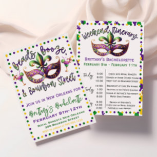 Invitation pour l'enterrement de vie de jeune fill