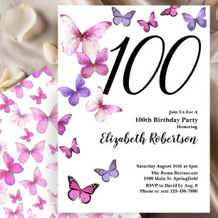 Invitation pour les 100 ans de Butterfly Rose/Viol