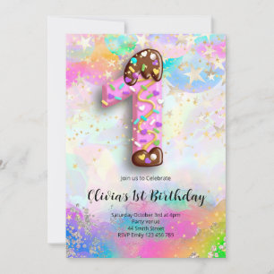 Invitation pour les 1 an des filles