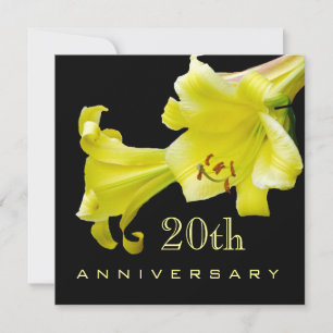 Invitation pour les 20 ans de mariage