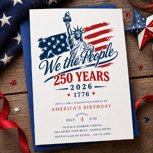 Invitation pour les 250 ans de 'We The People'