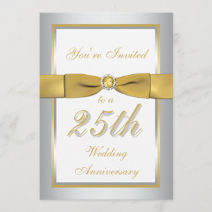 Invitation pour les 25 ans d'anniversaire de maria