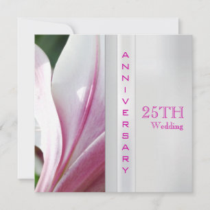 Invitation pour les 25 ans de mariage