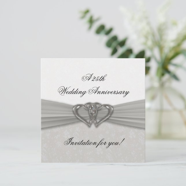 Invitation pour les 25 ans de mariage en Damas (Debout devant)