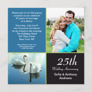 Invitation pour les 25 ans de mariage (photo)