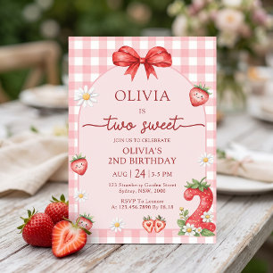Invitation pour les 2 ans de Bow Berry Two Sweet G