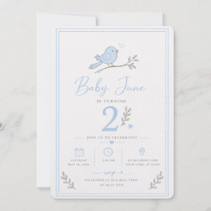 Invitation pour les 2 ans de Petit Garçon