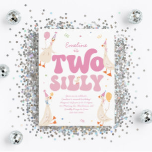 Invitation pour les 2 ans de Two Silly Goose Fille