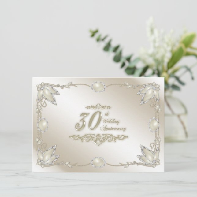 Invitation pour les 30 ans de mariage (Debout devant)