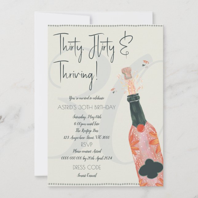 INVITATION POUR LES 30 ANS ! TRENTE, FLÉTY ET PROS (Devant)