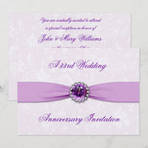 Invitation pour les 33 ans de mariage de Damas