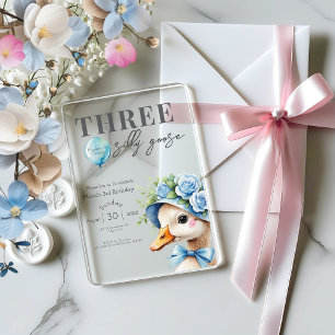 Invitation pour les 3 ans de Trois Oie Folle Garço