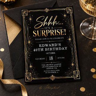 Invitation pour les 40 ans surprise
