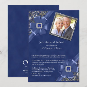 Invitation pour les 45 ans de mariage de Saphir