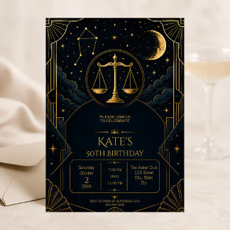 Invitation pour les 50 ans de la Balance | Or Céle