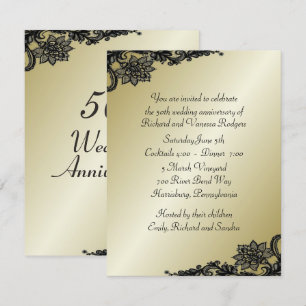 Invitation pour les 50 ans de mariage